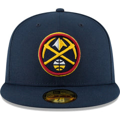 Navy Denver Nuggets Team 59FIFTY Fitted Hat sale | NBA