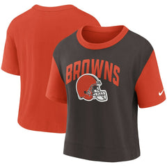 Cleveland Browns Women's High Hip Fashion T-Shirt | NFL Discount