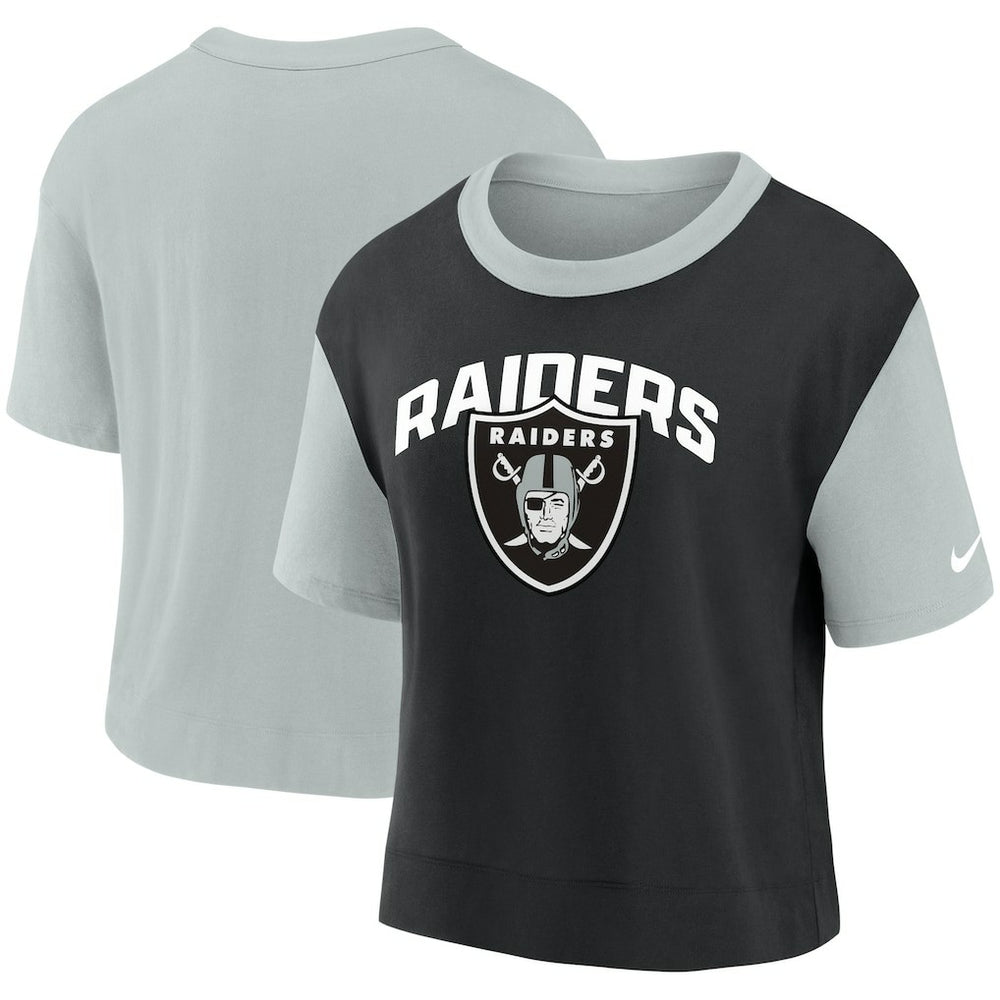 Las Vegas Raiders Women's High Hip Fashion T-Shirt | NFL New