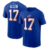 Buffalo Bills Josh Allen Player Name & Number T-Shirt | NFL Outlet