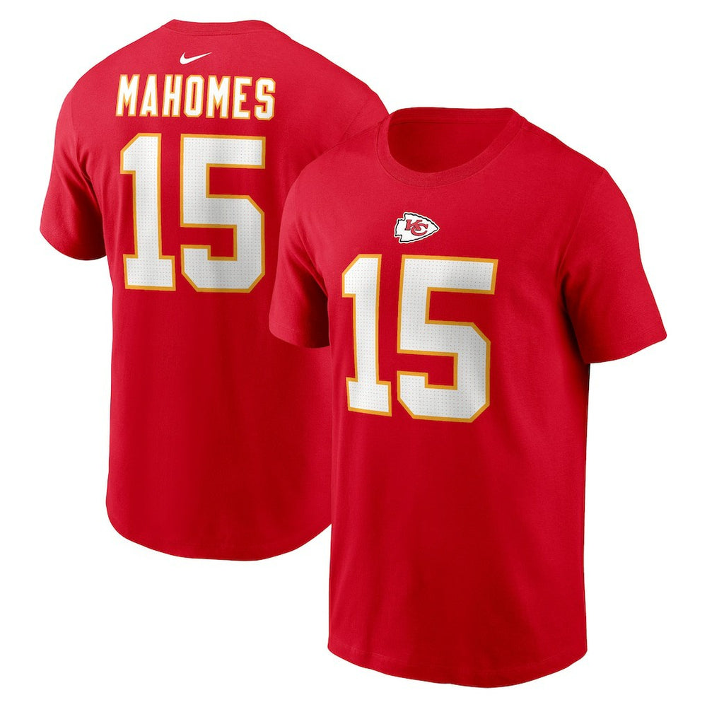 Kansas City Chiefs Patrick Mahomes Player Name & Number T-Shirt | NFL Near me