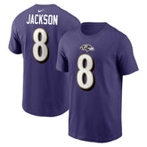 Baltimore Ravens Lamar Jackson Player Name & Number T-Shirt | NFL Online
