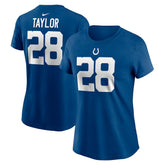 Indianapolis Colts Jonathan Taylor Women's Player Name & Number T-Shirt | NFL Sale