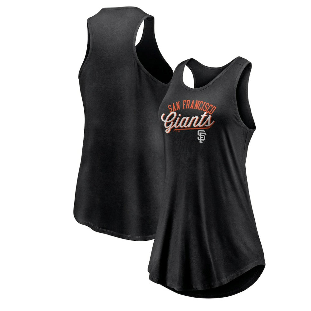 San Francisco Giants Fanatics Women's Simplicity Swing Racerback Scoop Neck Tank Top - MLB Tanks