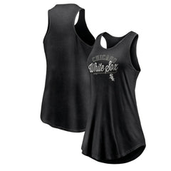Chicago White Sox Fanatics Women's Simplicity Swing Racerback Scoop Neck Tank Top - MLB Tanks