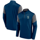 Seattle Kraken Fanatics Logo Quarter-Zip Top - NHL