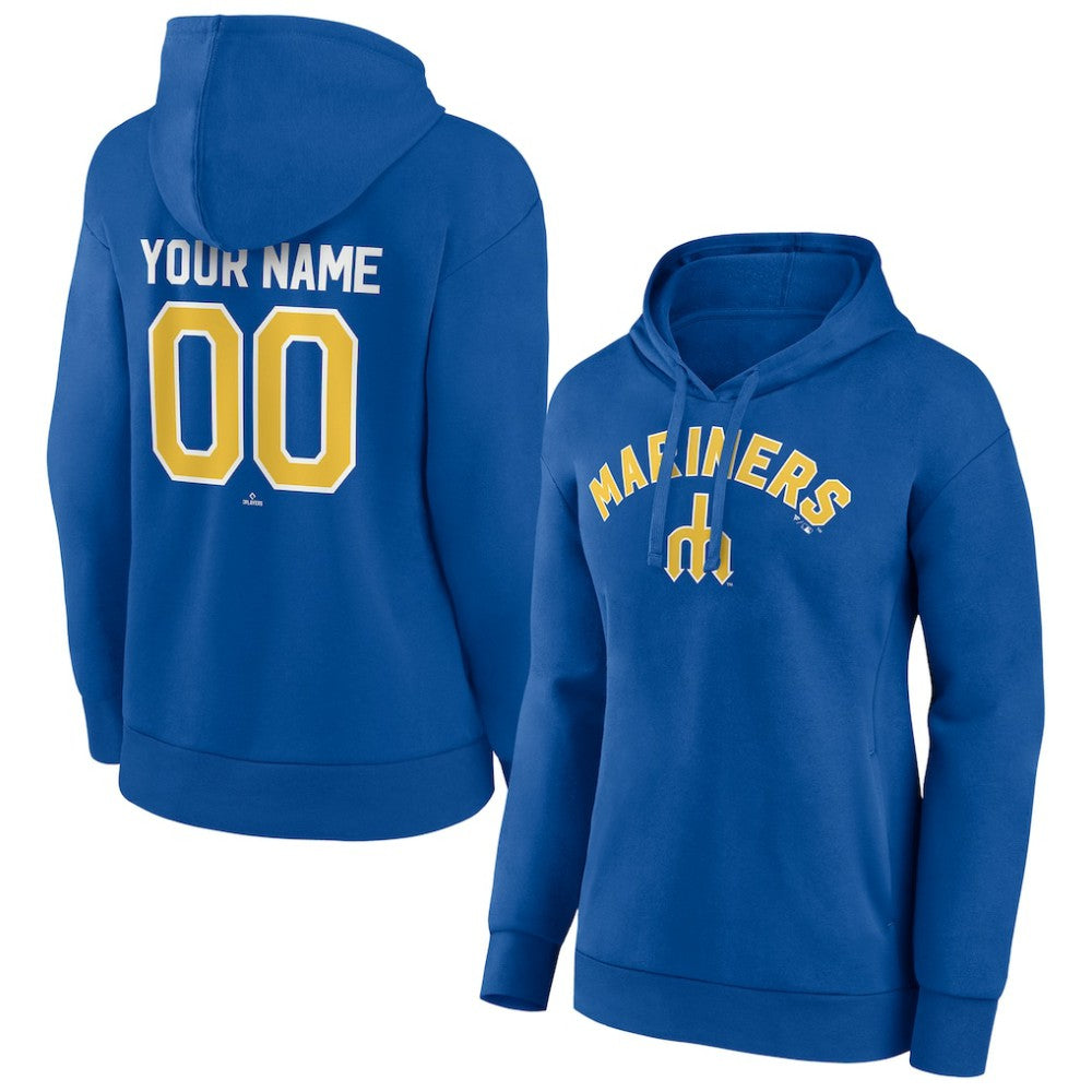 Seattle Mariners Women's Personalized Cooperstown Collection Winning Streak Pullover Hoodie - MLB Hoodies