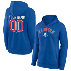 Texas Rangers Women's Personalized Cooperstown Collection Winning Streak Pullover Hoodie - MLB Hoodies
