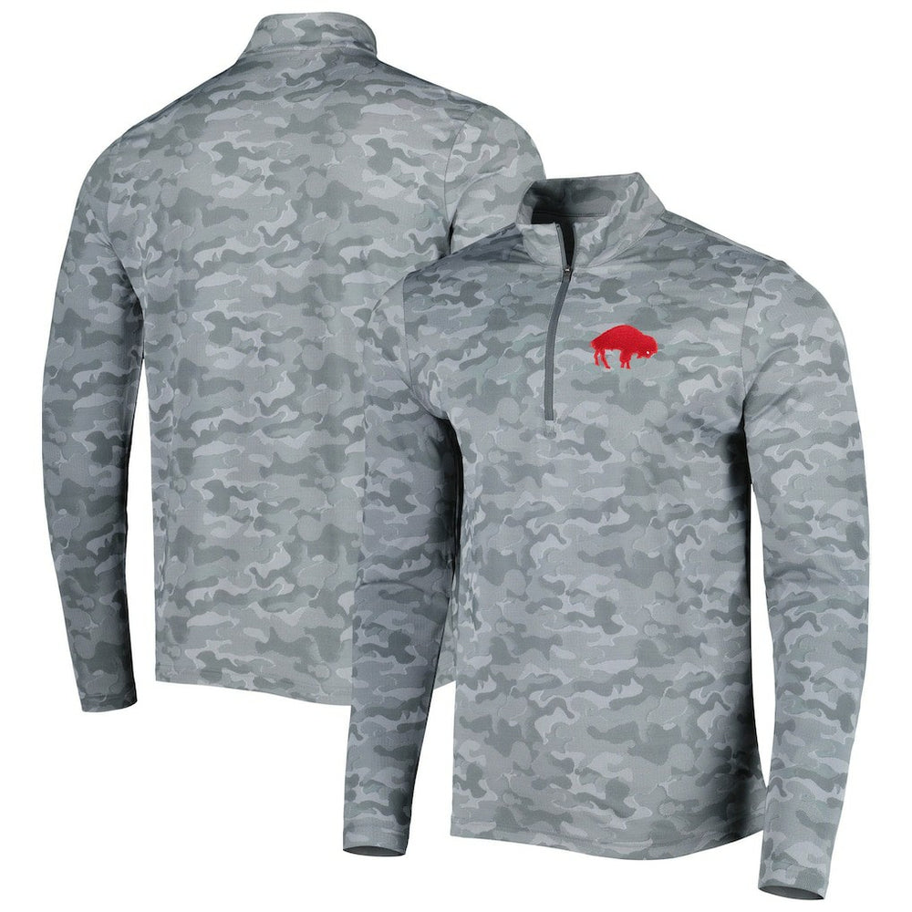 Buffalo Bills Antigua Brigade Throwback Quarter-Zip Top | NFL Discount