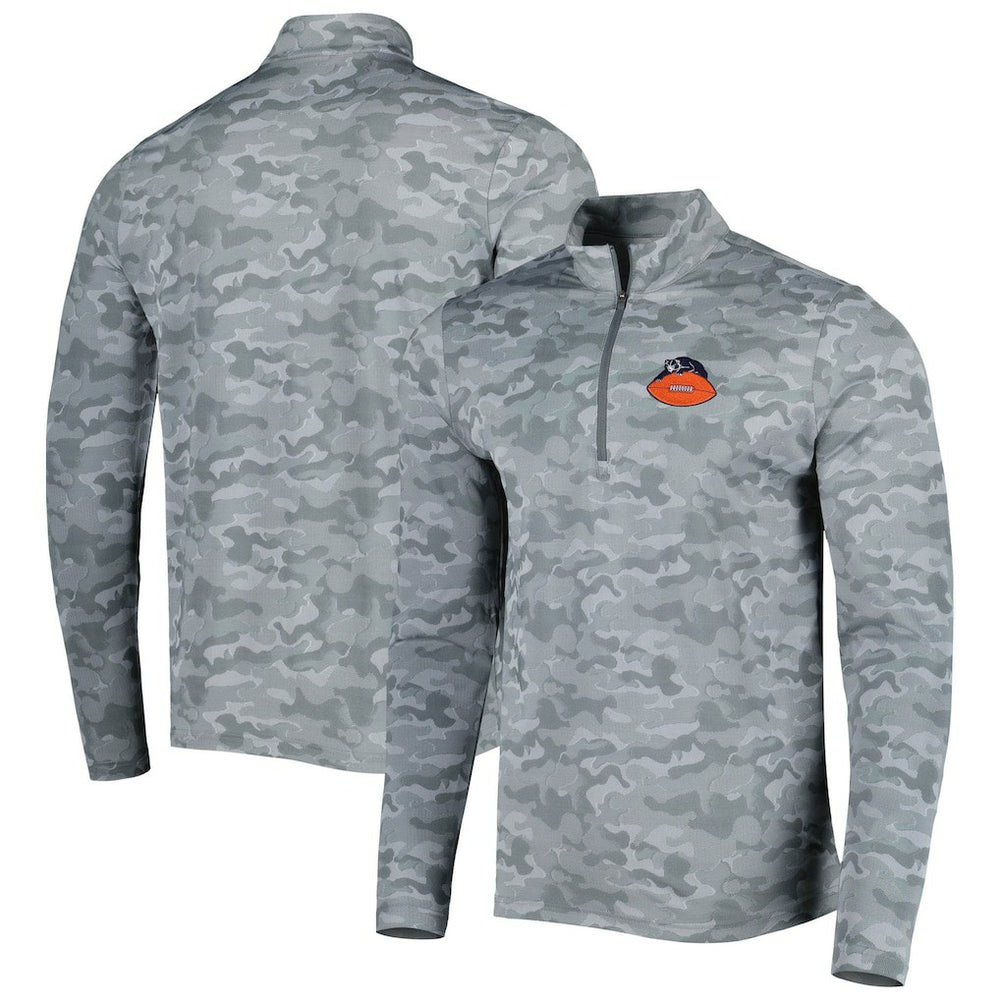 Chicago Bears Antigua Brigade Throwback Quarter-Zip Top | NFL Online