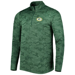 Green Bay Packers Antigua Brigade Quarter-Zip Sweatshirt | NFL New