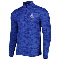 New England Patriots Antigua Brigade Throwback Quarter-Zip Top | NFL Online