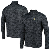 New Orleans Saints Antigua Brigade Quarter-Zip Sweatshirt | NFL Outlet
