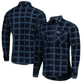 New England Patriots Antigua Industry Flannel Button-Up Shirt Jacket | NFL Outlet
