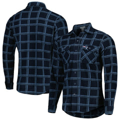 New England Patriots Antigua Industry Flannel Button-Up Shirt Jacket | NFL Outlet