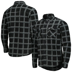 Las Vegas Raiders Antigua Industry Flannel Button-Up Shirt Jacket | NFL US