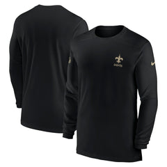 New Orleans Saints Sideline Coach Performance Long Sleeve T-Shirt | NFL On sale