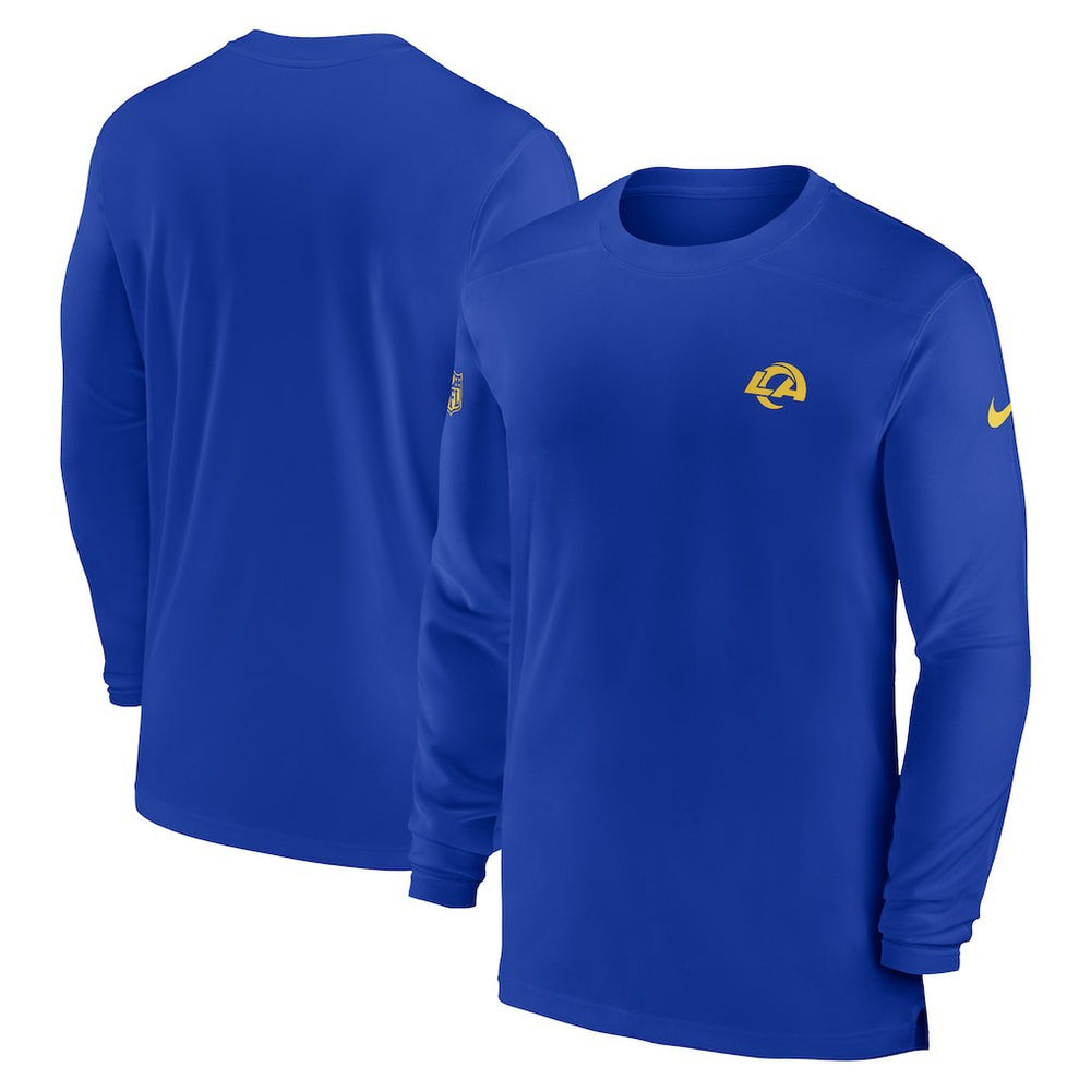 Los Angeles Rams Sideline Coach Performance Long Sleeve T-Shirt | NFL Discount
