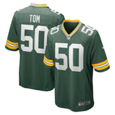 Green Bay Packers Zach Tom Game Player Jersey | NFL Online