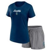 Seattle Kraken Fanatics Women's Script T-Shirt & Shorts Set - NHL Shorts