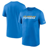 Los Angeles Chargers Legend Wordmark Performance T-Shirt | NFL Hot