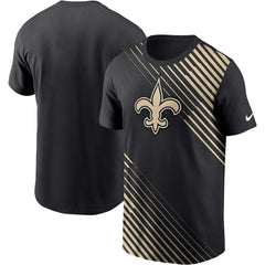 New Orleans Saints Yard Line Fashion Asbury T-Shirt | NFL Outlet