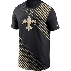 New Orleans Saints Yard Line Fashion Asbury T-Shirt | NFL Outlet