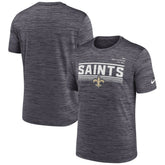 New Orleans Saints Yardline Velocity Performance T-Shirt | NFL Outlet