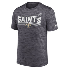 New Orleans Saints Yardline Velocity Performance T-Shirt | NFL Outlet