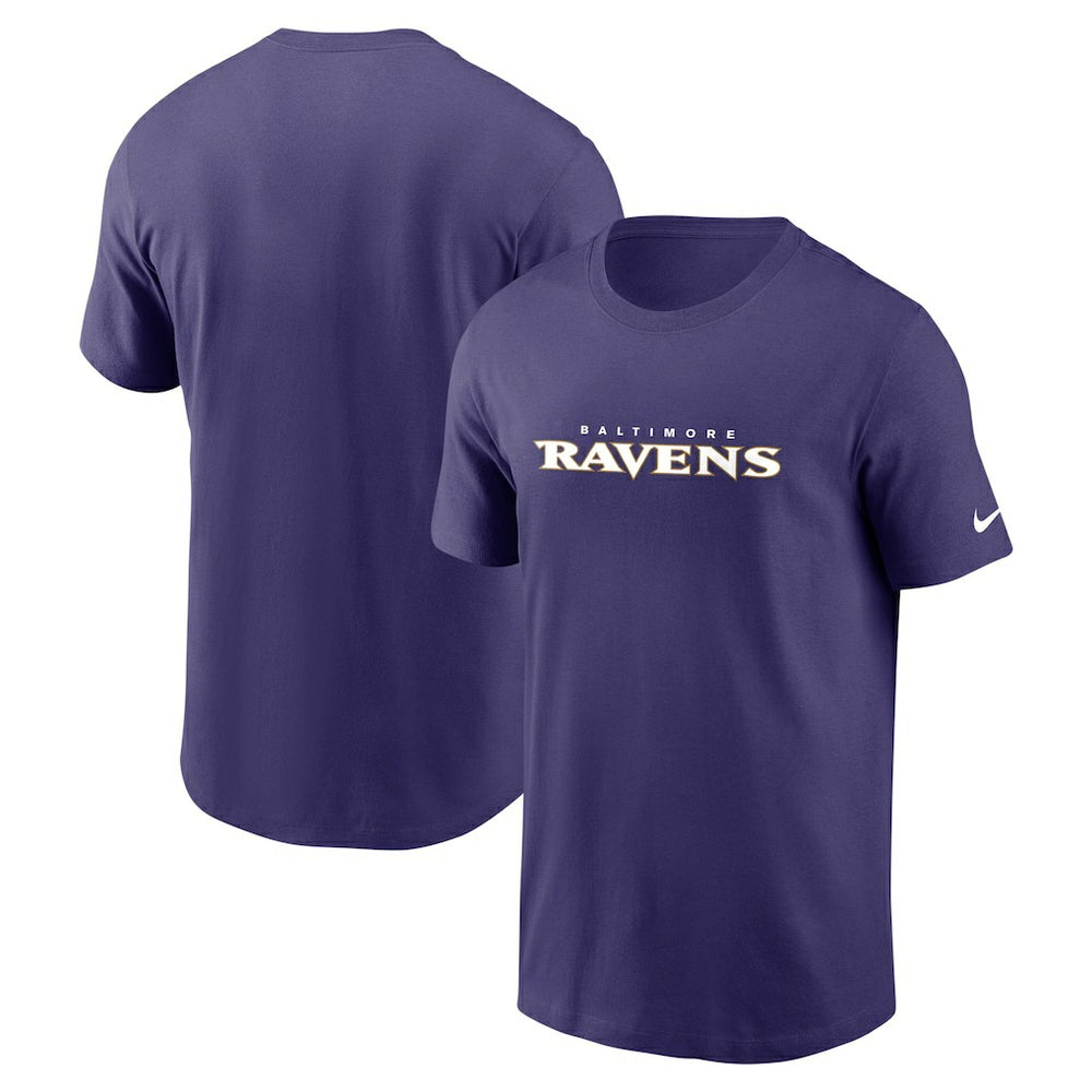 Baltimore Ravens Team Wordmark Essential T-Shirt | NFL Hot