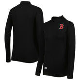 Boston Red Sox Levelwear Women's Verse Asymmetrical Raglan Tri-Blend Quarter-Zip Jacket - MLB Jackets