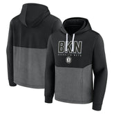 Black Brooklyn Nets Successful Tri-Blend Pullover Hoodie | NBA
