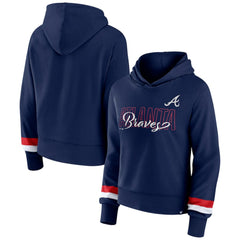 Atlanta Braves Fanatics Women's Over Under Pullover Hoodie - MLB Hoodies