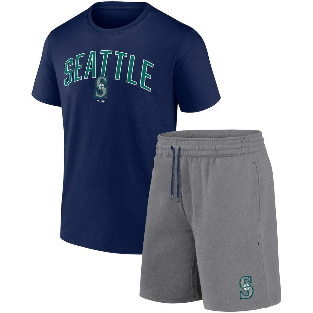 Seattle Mariners Fanatics Arch T-Shirt & Shorts Combo Set - MLB Shorts