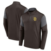 San Diego Padres Fanatics Logo Quarter-Zip Top - MLB Tops
