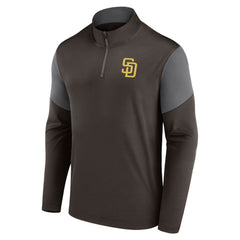 San Diego Padres Fanatics Logo Quarter-Zip Top - MLB Tops