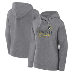 Milwaukee Brewers Fanatics Women's Script Favorite Lightweight Pullover Hoodie - MLB Hoodies