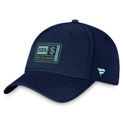 Seattle Kraken Fanatics Authentic Pro Training Camp Flex Hat – Deep Sea Blue - NHL Hats