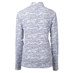 Philadelphia Phillies Cutter & Buck Women's Traverse Camo Print Stretch Quarter-Zip Pullover Top - MLB Pullover