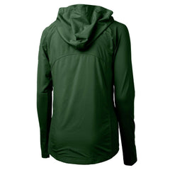 Green Bay Packers Cutter & Buck Women's Adapt Eco Knit Hybrid Recycled Full-Zip Hoodie | NFL Outlet
