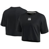 Cincinnati Bengals Women's Elements Super Soft Boxy Cropped T-Shirt | NFL Near me