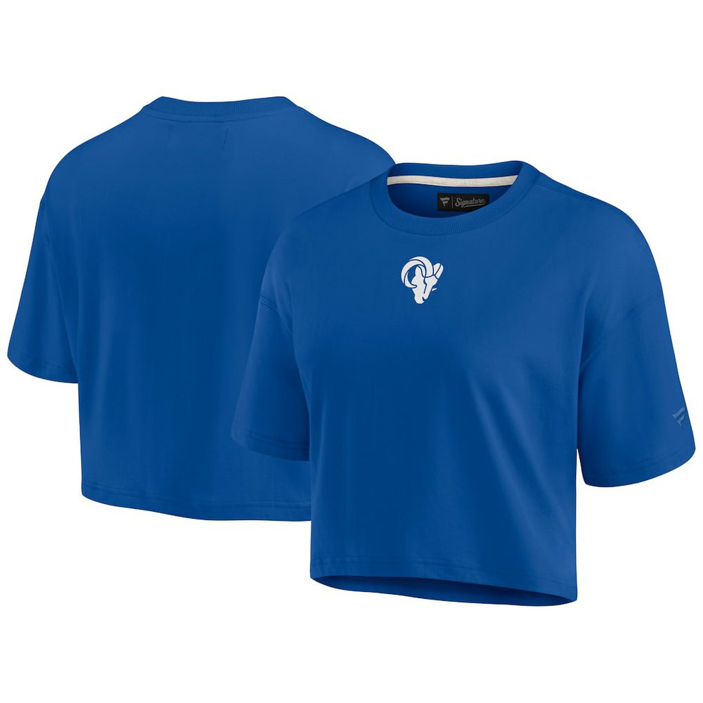 Los Angeles Rams Women's Elements Super Soft Boxy Cropped T-Shirt | NFL New