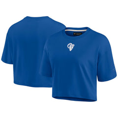 Los Angeles Rams Women's Elements Super Soft Boxy Cropped T-Shirt | NFL New