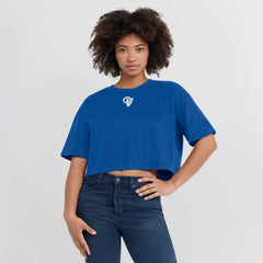 Los Angeles Rams Women's Elements Super Soft Boxy Cropped T-Shirt | NFL New