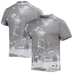 Heather Gray Larry Johnson Charlotte Hornets Above The Rim T-Shirt | NBA