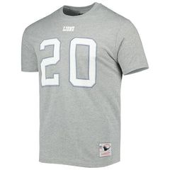 Detroit Lions Barry Sanders Retired Player Logo Name & Number T-Shirt | NFL Hot