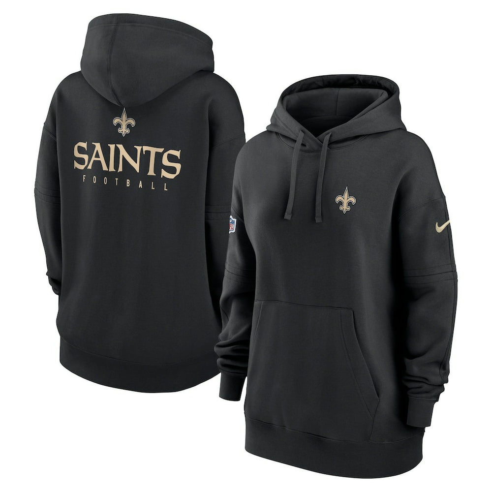 New Orleans Saints Women's 2023 Sideline Club Fleece Pullover Hoodie | NFL Online