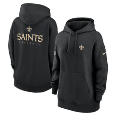 New Orleans Saints Women's 2023 Sideline Club Fleece Pullover Hoodie | NFL Online