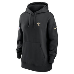 New Orleans Saints Women's 2023 Sideline Club Fleece Pullover Hoodie | NFL Online