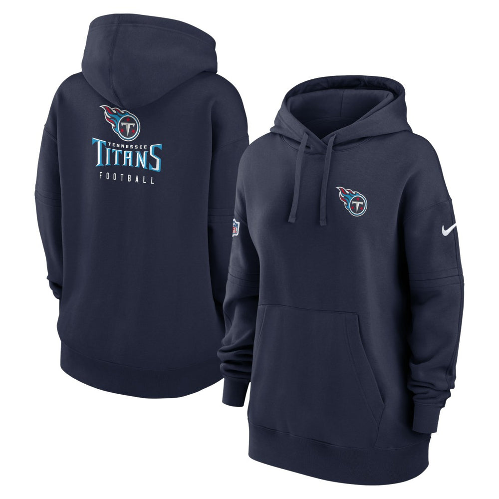 Tennessee Titans Women's 2023 Sideline Club Fleece Pullover Hoodie | NFL Hot